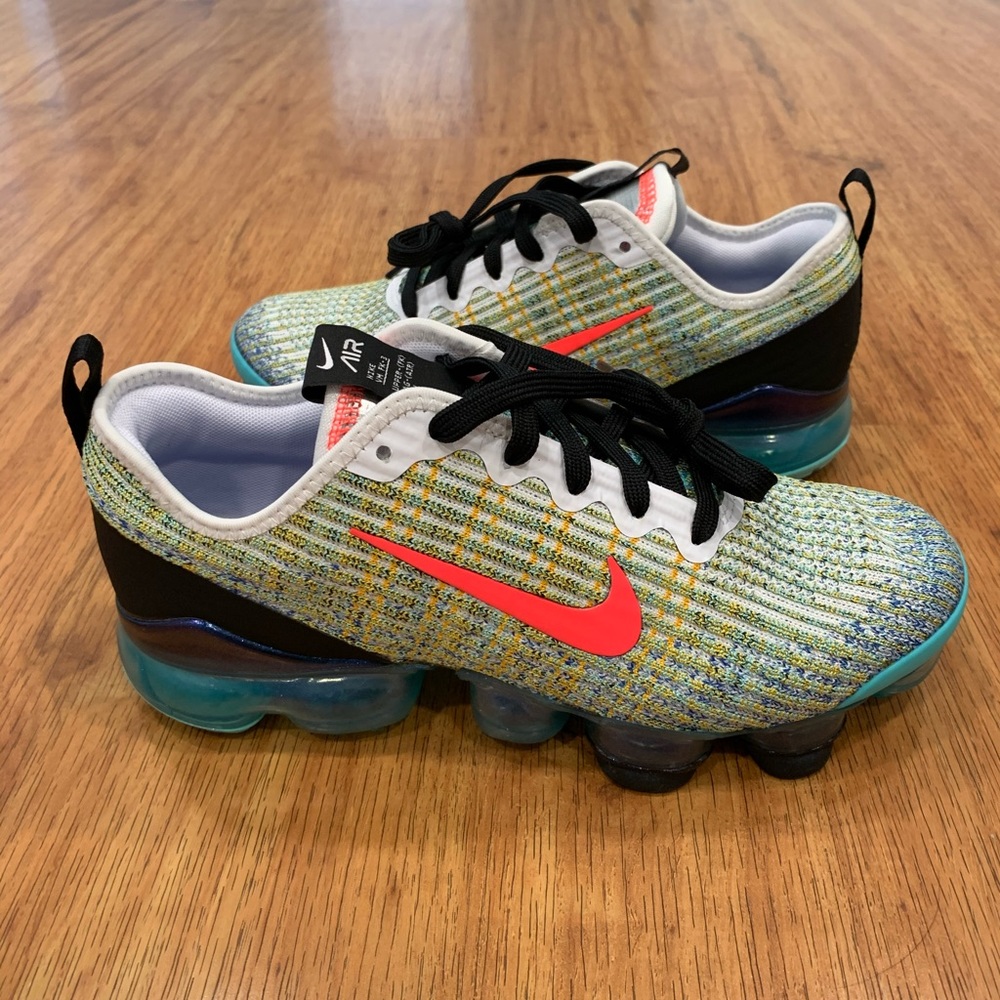 Nike Air Vapormax 3 Flyknit Crimson Turqoise GS